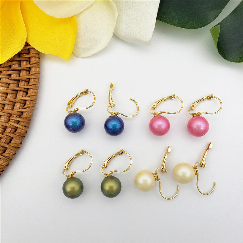 Pearl Hook Earrings In Different Colors