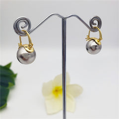 Pearl Hoop Earrings In Different Colors