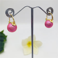 Pearl Hoop Earrings In Different Colors