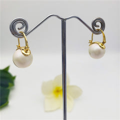 Pearl Hoop Earrings In Different Colors