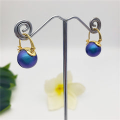 Pearl Hoop Earrings In Different Colors