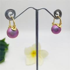 Pearl Hoop Earrings In Different Colors