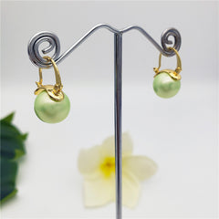 Pearl Hoop Earrings In Different Colors