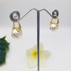 Pearl Hoop Earrings In Different Colors