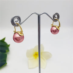 Pearl Hoop Earrings In Different Colors