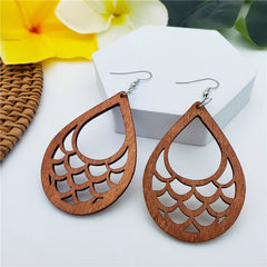 Hawaiian Wooden Earrings In Different Styles And Colors