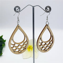 Hawaiian Wooden Earrings In Different Styles And Colors