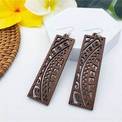 Hawaiian Wooden Earrings In Different Styles And Colors