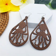 Hawaiian Wooden Earrings In Different Styles And Colors