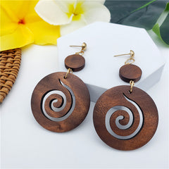 Hawaiian Wooden Earrings In Different Styles And Colors