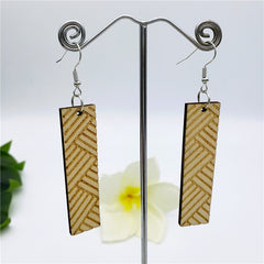 Hawaiian Wooden Earrings In Different Styles And Colors