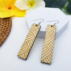 Hawaiian Wooden Earrings In Different Styles And Colors