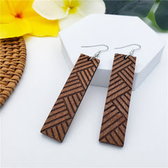 Hawaiian Wooden Earrings In Different Styles And Colors