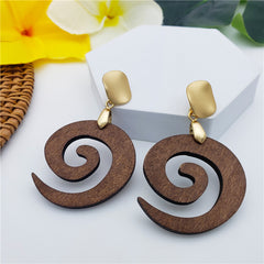 Hawaiian Wooden Earrings In Different Styles And Colors