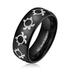 Hawaiian Sea Turtles Design Tungsten Ring In Different Colors